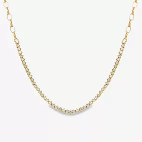 1.40ct Diamond Rolo Link Necklace