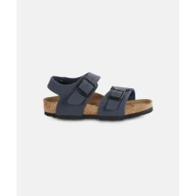 Birkenstock Kids New York BirkiBuc Navy Sandals