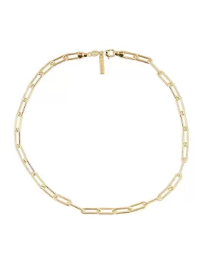 Carrie Link Necklace 18 in Gold