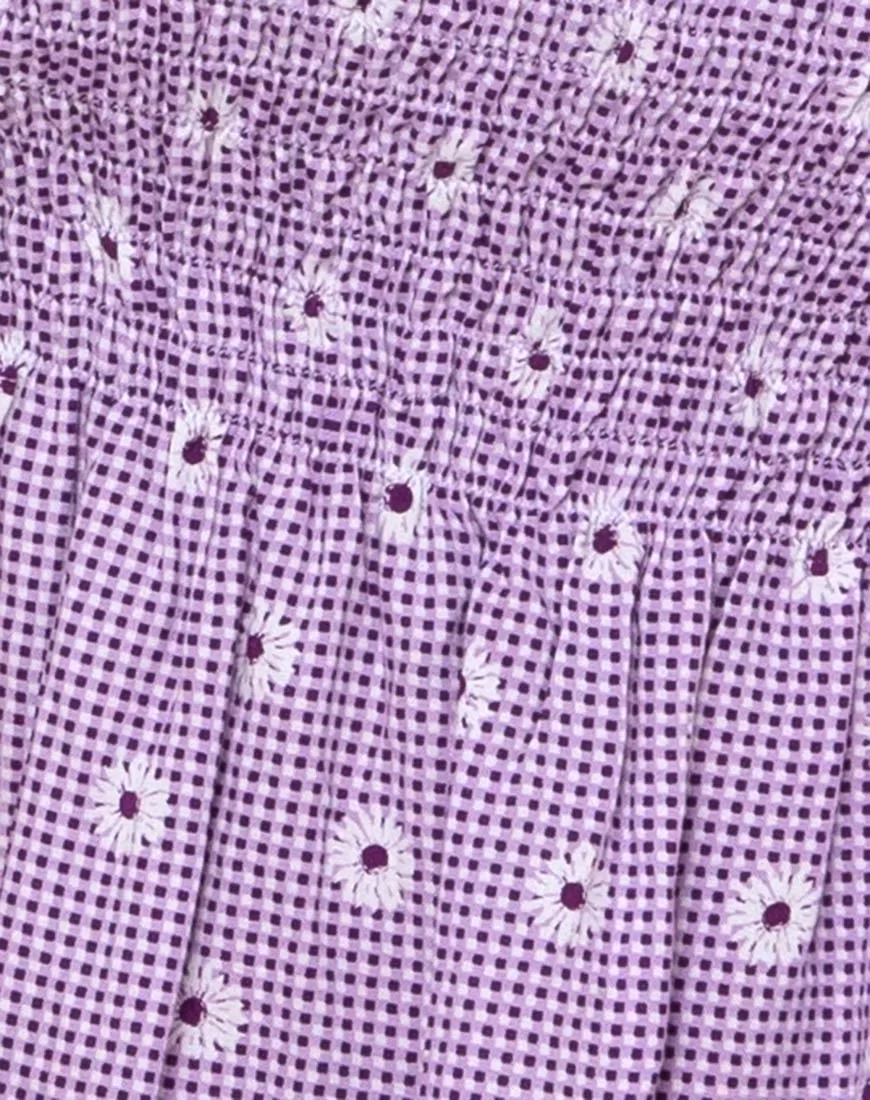 Eldre Dress in Daisy Field Lavender