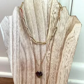 Heart Crystal Necklace