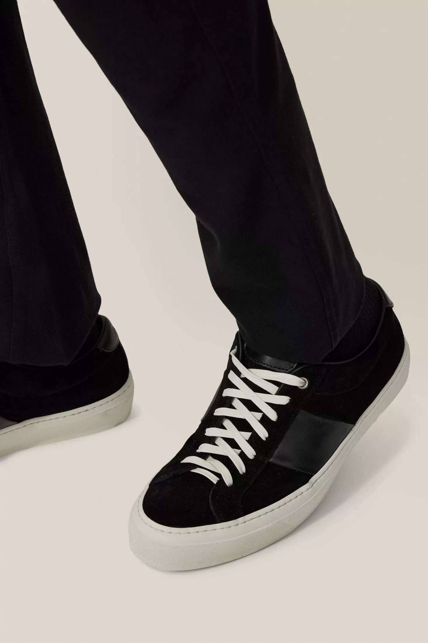 Midtown Stripe Sneaker | Suede