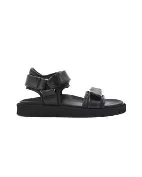 Officine Creative Inner Black Velcro Strap Sandal