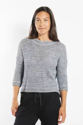 SABATINI OPEN CROCHET JUMPER SEASPRAY