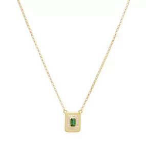 Tourmaline & Diamond Nugget Necklace